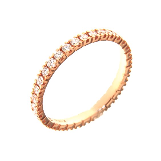 Anello Gazzola Donna Eternity in Oro rosa Diamante 0.58 Ct AV001#..2.30RLU14 - AV001#..2.30RLU14